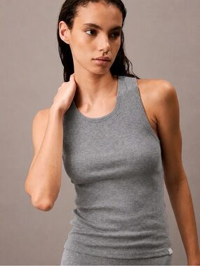 Calvin Klein Cotton Stretch Rib Tank Top
